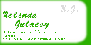 melinda gulacsy business card